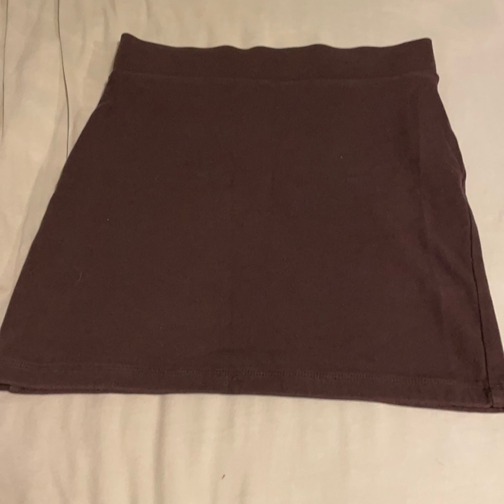 Brown pencil skirt